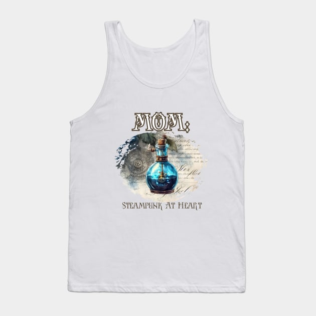 Mom: Steampunk At Heart Vintage Bottle Tank Top by Té de Chocolate